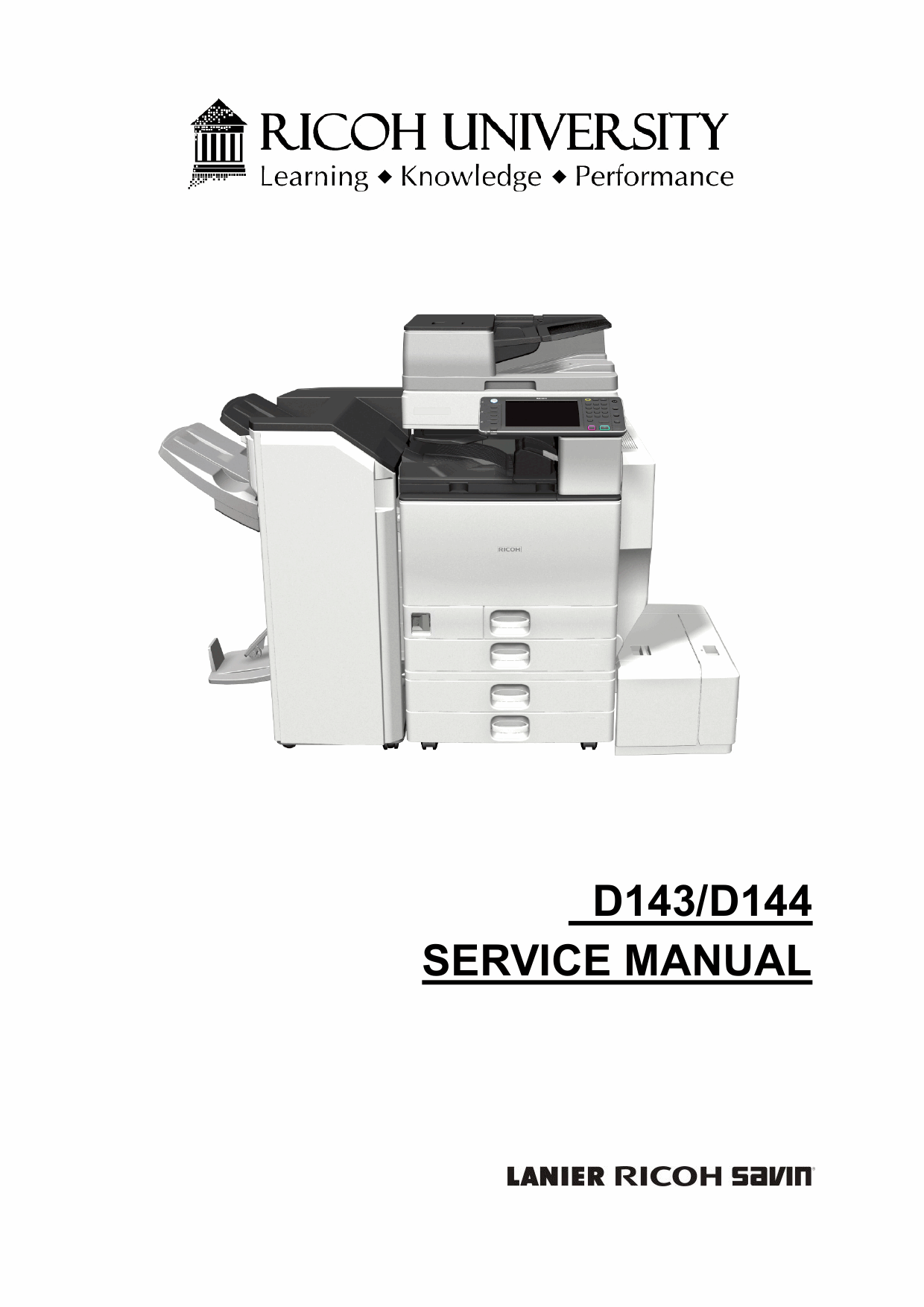 RICOH Aficio MP-C4502 C5502 D143 D144 Service Manual